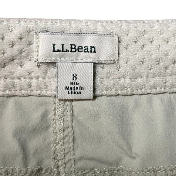 L.L. Bean Tan Capris Lightweight Casual Pants - Picture 6 of 7